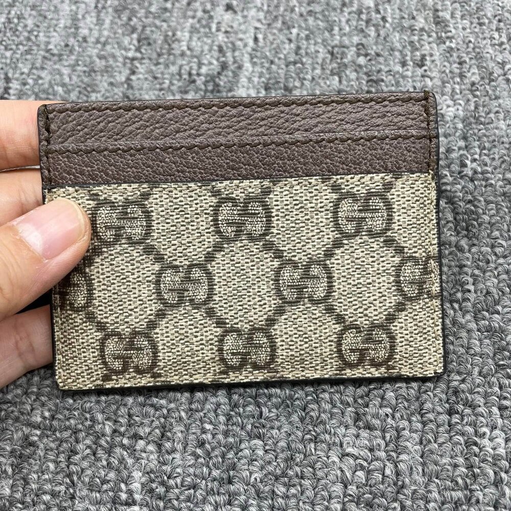 100% Authentic Gucci Ophidia GG Card Case Wallet - Picture 2 of 11
